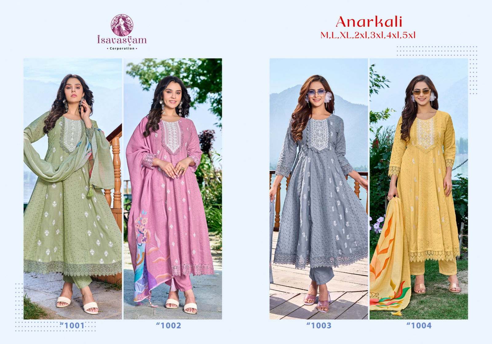 Isavasyam Anarkali Long Kurti With Bottom Dupatta Wholesale Clothing Suppliers In India
